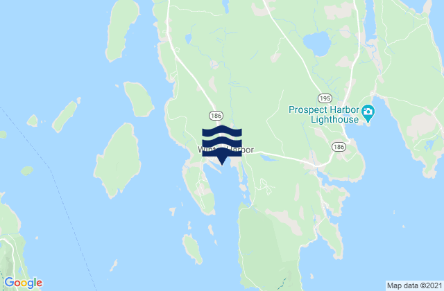 Mappa delle maree di Winter Harbor (Frenchman Bay), United States