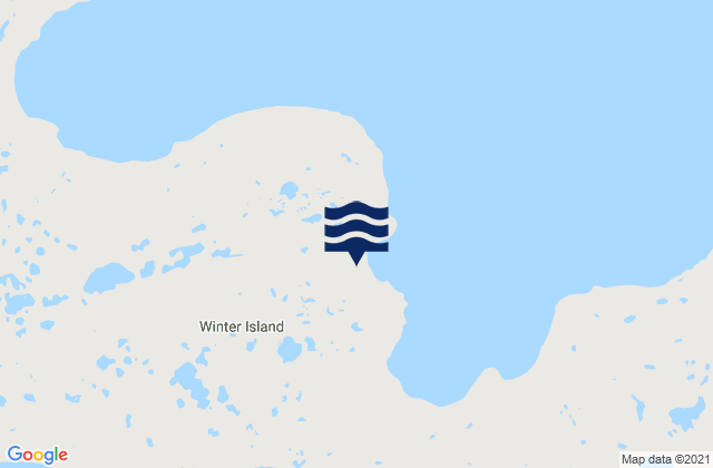 Mappa delle maree di Winter Island, Canada