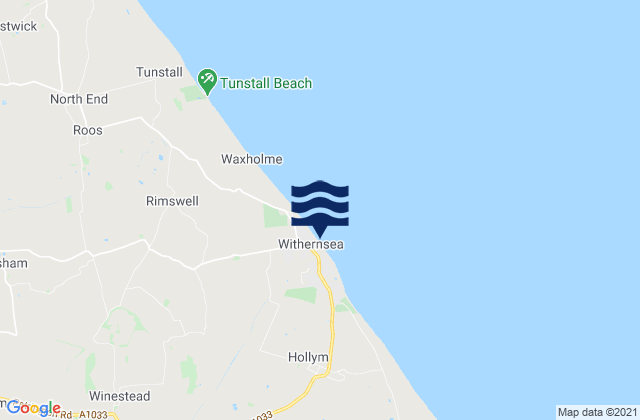 Mappa delle maree di Withernsea Beach, United Kingdom