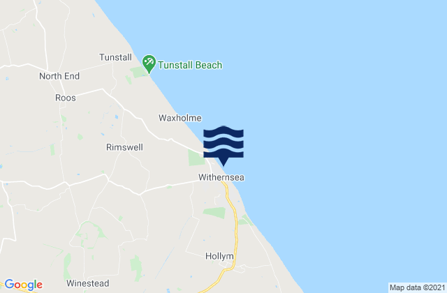 Mappa delle maree di Withernsea, United Kingdom