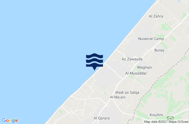 Mappa delle maree di Wādī as Salqā, Palestinian Territory