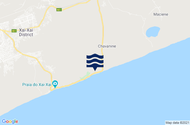Mappa delle maree di Xai-Xai District, Mozambique