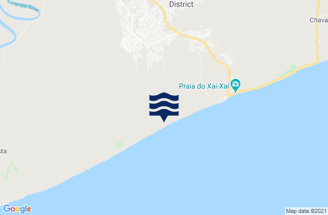 Mappa delle maree di Xai-Xai, Mozambique