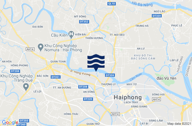 Mappa delle maree di Xã An Hải, Vietnam