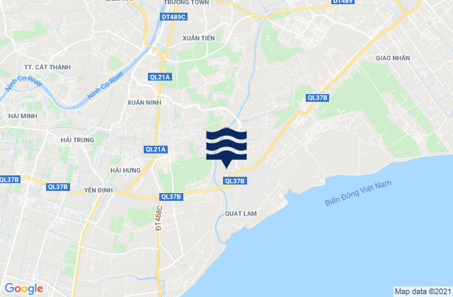 Mappa delle maree di Xuân Trường, Vietnam