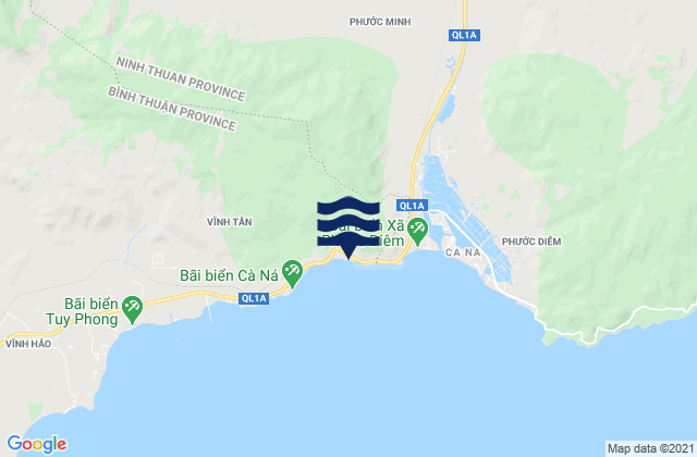 Mappa delle maree di Xã Nhị Hà, Vietnam