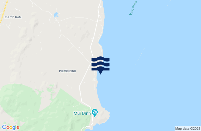 Mappa delle maree di Xã Phước Dinh, Vietnam