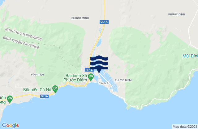 Mappa delle maree di Xã Phước Minh, Vietnam