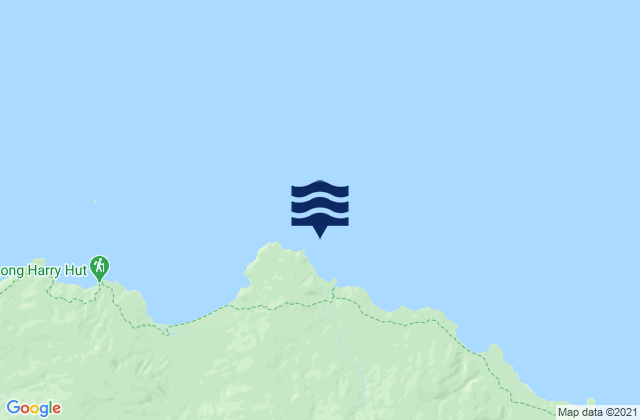 Mappa delle maree di Yankee River (Foveaux Strait), New Zealand