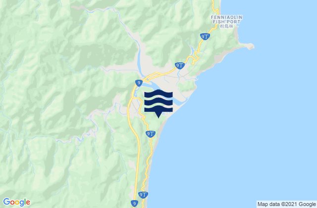 Mappa delle maree di Yilan, Taiwan