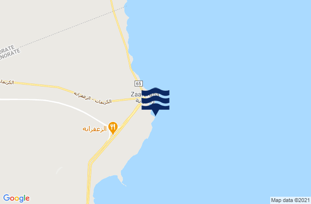 Mappa delle maree di Za'farana, Egypt