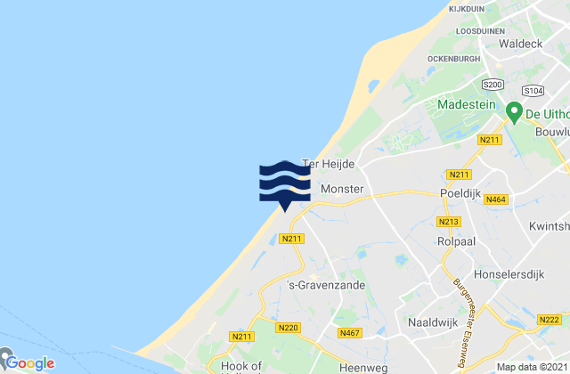 Mappa delle maree di 's-Gravenzande, Netherlands
