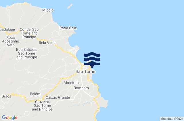 Mappa delle maree di Água Grande District, Sao Tome and Principe