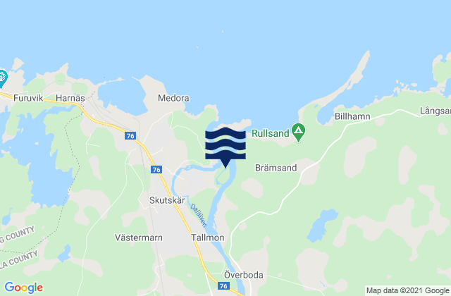 Mappa delle maree di Älvkarleby Kommun, Sweden