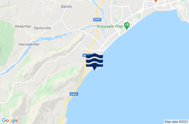 Mappa delle maree di Çakırlar, Turkey