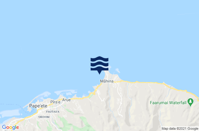 Mappa delle maree di Îles du Vent, French Polynesia