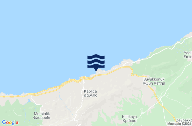 Mappa delle maree di Óvgoros, Cyprus