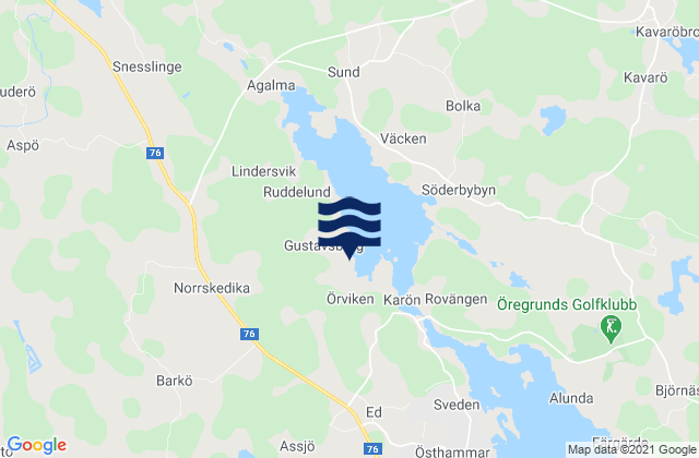 Mappa delle maree di Östhammars Kommun, Sweden