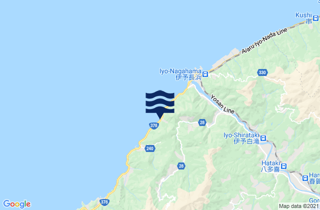 Mappa delle maree di Ōzu-shi, Japan