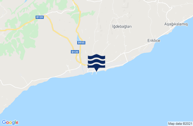 Mappa delle maree di Şarköy, Turkey