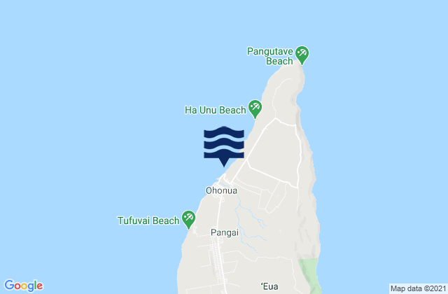 Mappa delle maree di ‘Ohonua, Tonga