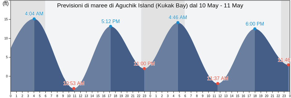 Maree di Aguchik Island (Kukak Bay), Kodiak Island Borough, Alaska, United States