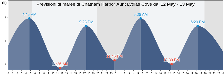 Maree di Chatham Harbor Aunt Lydias Cove, Barnstable County, Massachusetts, United States