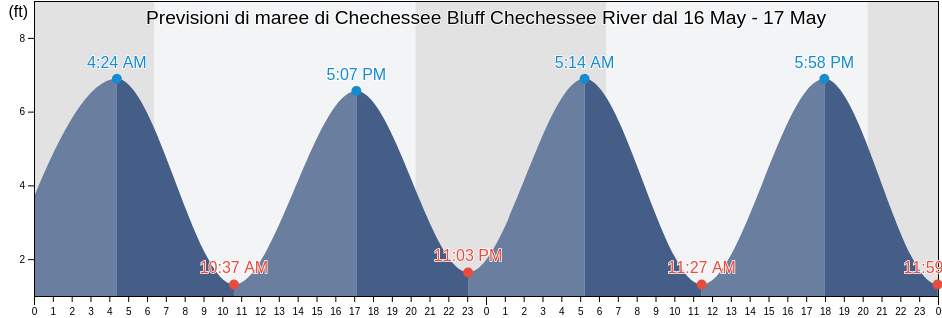 Maree di Chechessee Bluff Chechessee River, Beaufort County, South Carolina, United States