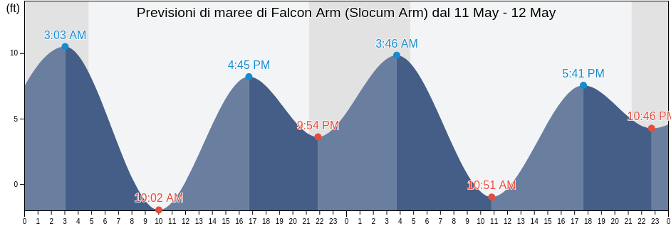 Maree di Falcon Arm (Slocum Arm), Sitka City and Borough, Alaska, United States