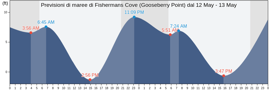 Maree di Fishermans Cove (Gooseberry Point), San Juan County, Washington, United States