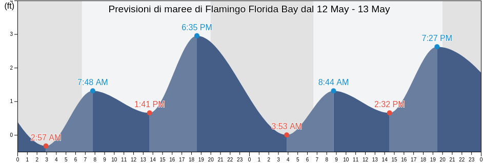 Maree di Flamingo Florida Bay, Miami-Dade County, Florida, United States