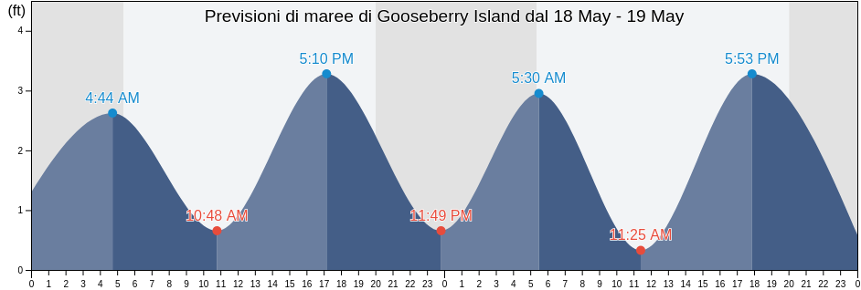 Maree di Gooseberry Island, Newport County, Rhode Island, United States