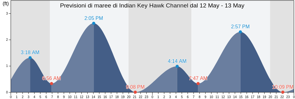 Maree di Indian Key Hawk Channel, Miami-Dade County, Florida, United States