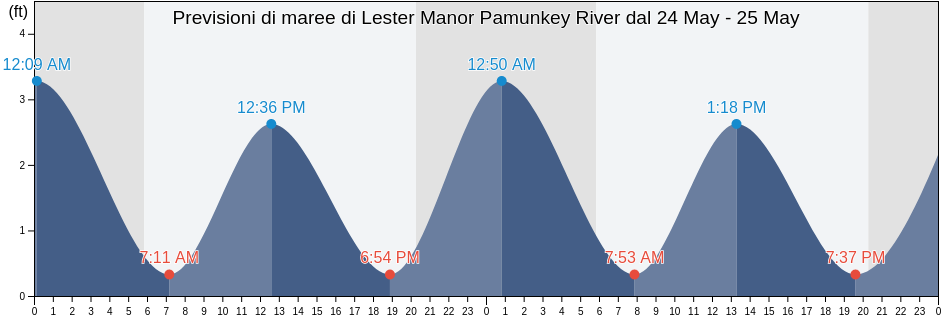 Maree di Lester Manor Pamunkey River, New Kent County, Virginia, United States