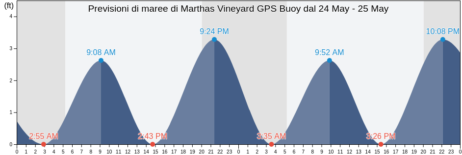 Maree di Marthas Vineyard GPS Buoy, Dukes County, Massachusetts, United States
