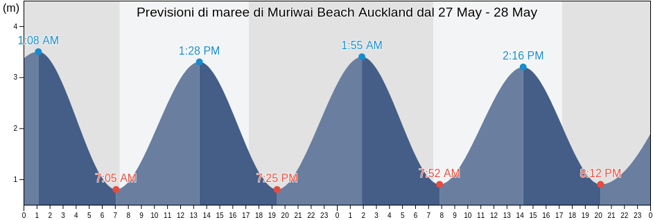 Maree di Muriwai Beach Auckland, Auckland, Auckland, New Zealand