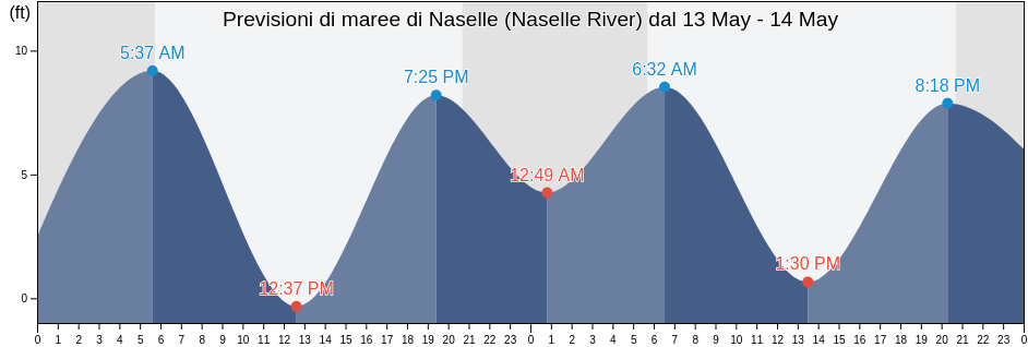 Maree di Naselle (Naselle River), Pacific County, Washington, United States