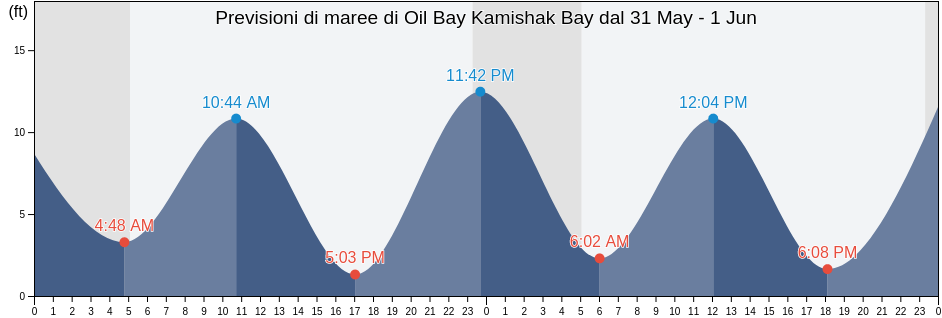 Maree di Oil Bay Kamishak Bay, Kenai Peninsula Borough, Alaska, United States