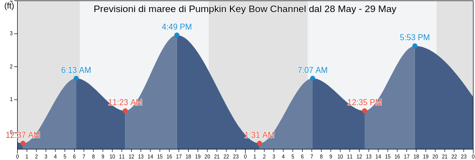 Maree di Pumpkin Key Bow Channel, Monroe County, Florida, United States