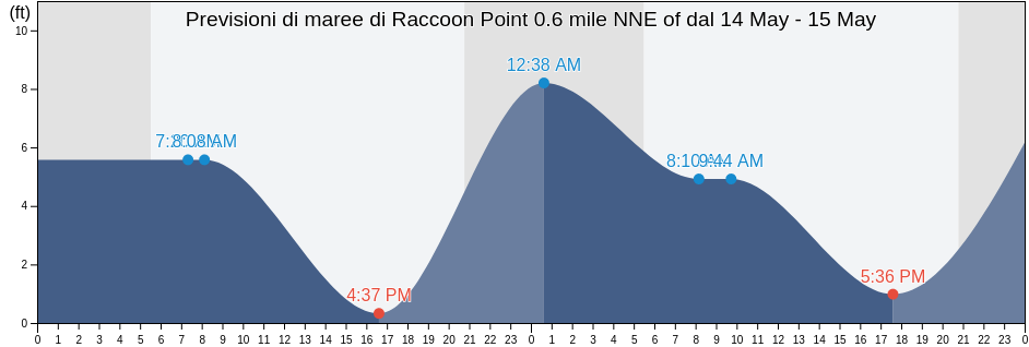 Maree di Raccoon Point 0.6 mile NNE of, San Juan County, Washington, United States