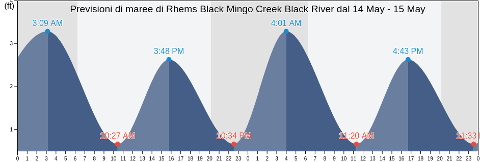 Maree di Rhems Black Mingo Creek Black River, Williamsburg County, South Carolina, United States