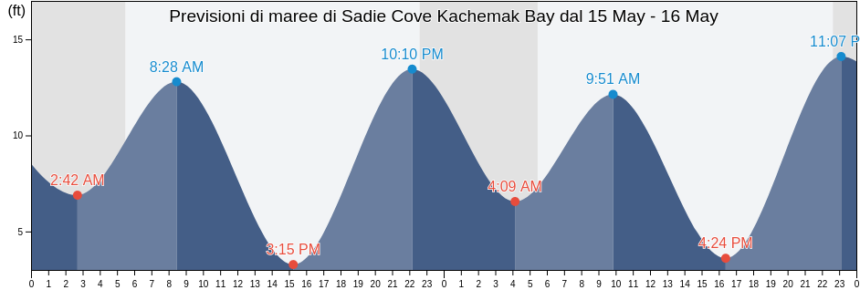 Maree di Sadie Cove Kachemak Bay, Kenai Peninsula Borough, Alaska, United States