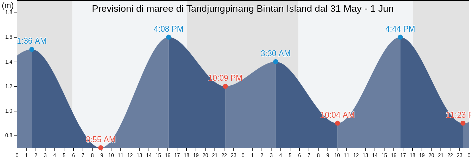 Maree di Tandjungpinang Bintan Island, Kota Tanjung Pinang, Riau Islands, Indonesia