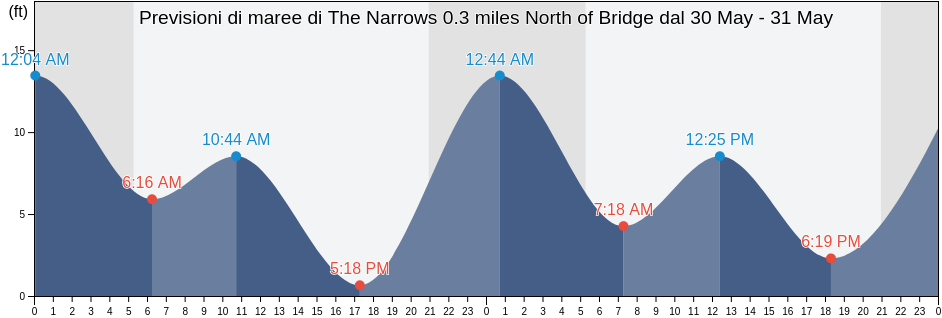 Maree di The Narrows 0.3 miles North of Bridge, Pierce County, Washington, United States